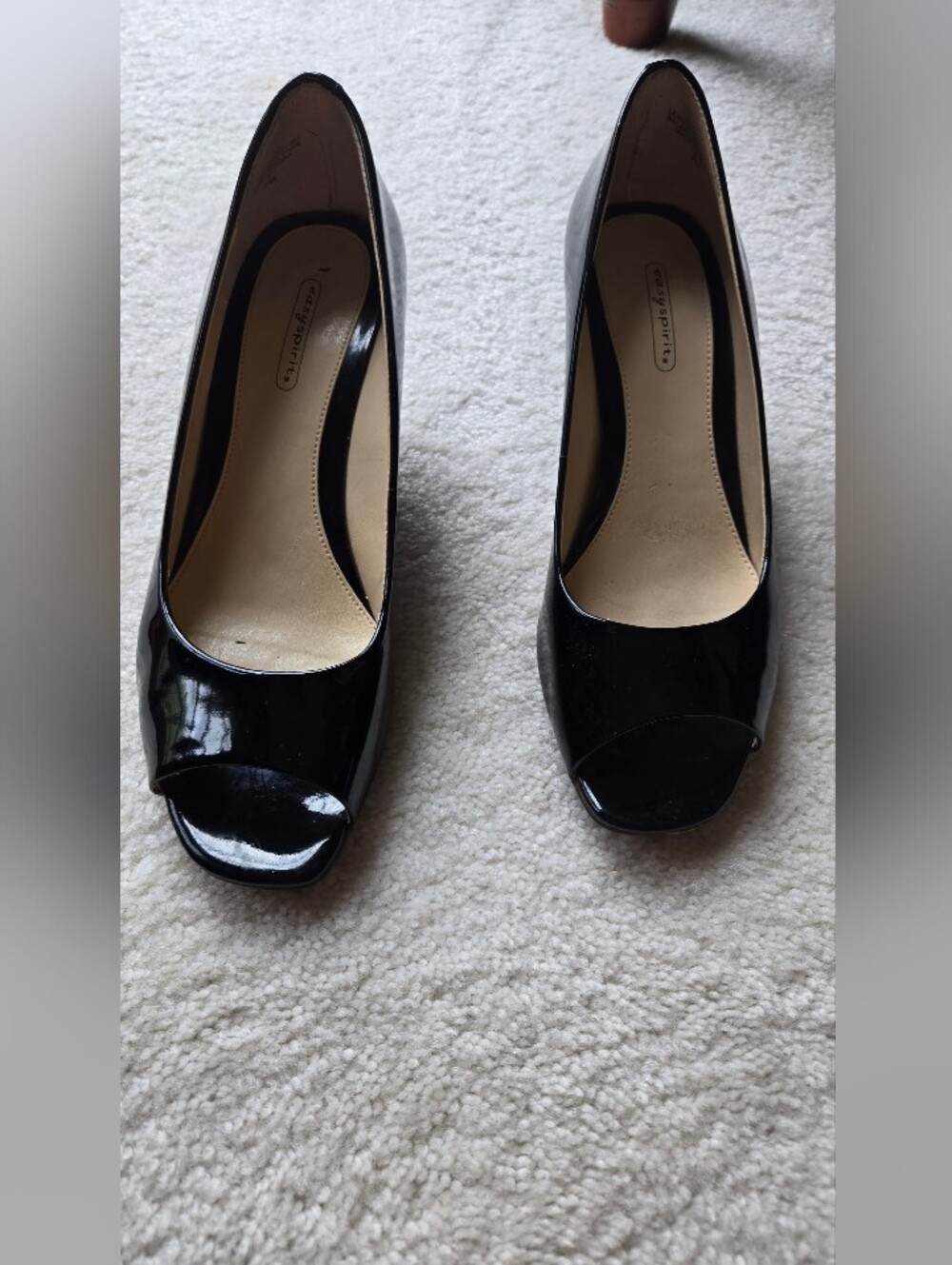 Black Patent Wedge Pump